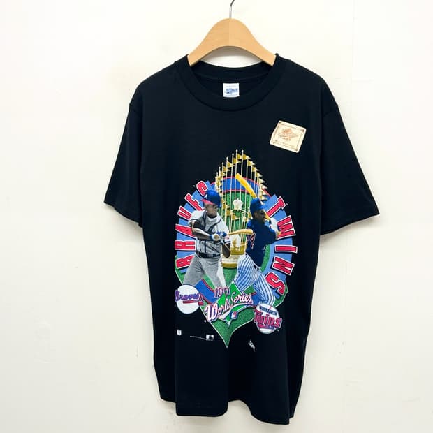 Salem 1991 MLB 월드시리즈 반팔 티셔츠 (made in usa