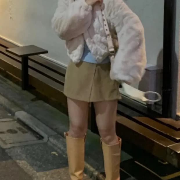 오이니 oinii 클라우드 퍼점퍼 크림