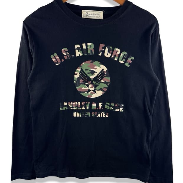 JPN  USAF 카모플라주 프린팅 롱슬리브3494