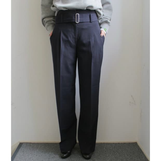 언유즈드 x H뷰티앤유스 벨티드 와이드 팬츠