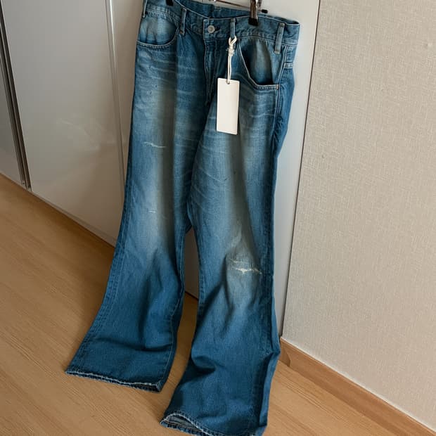 마티앤선즈 26ss 리페어플레어 데님 3사이즈 새상품