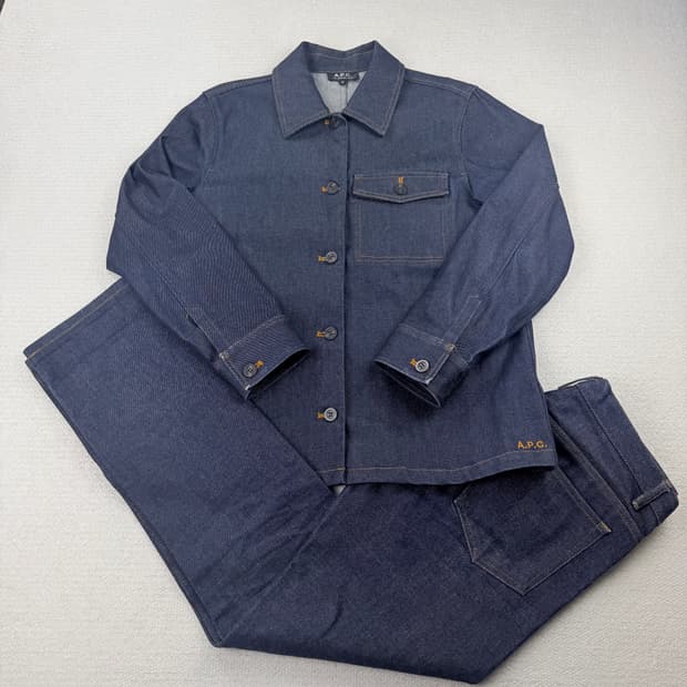 A.P.C 아페쎄 생지 데님 셋업
