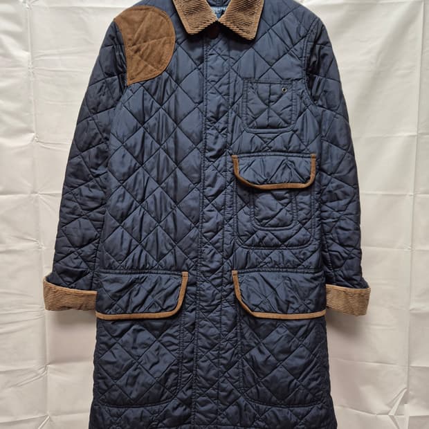 폴로 롱 퀼팅자켓