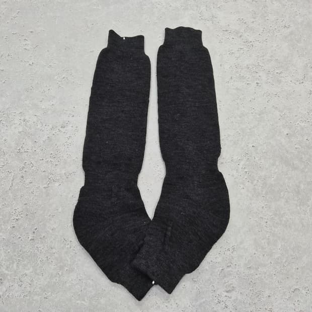 울 기모 차콜 레그워머 롱 니삭스