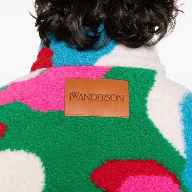 @새상품@ JW앤더슨 오버사이즈 플리스 자켓 멀티컬러