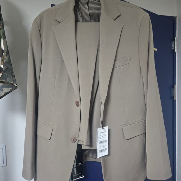 W. standard 베이지 셋업 자켓 & 슬랙스