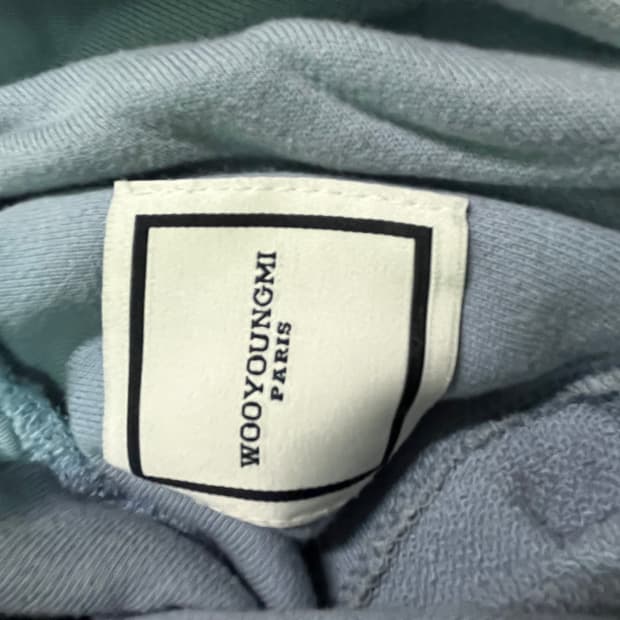 우영미 스카이블루 후드티 L