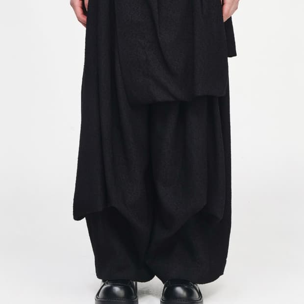 송지오 컬렉션 어시메트릭 스커트 팬츠 팝니다