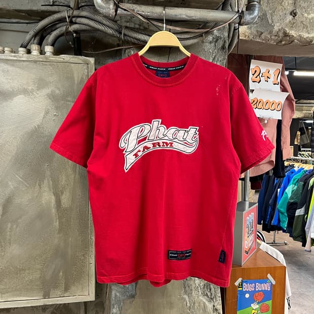 Phat farm 반팔티 레드 L #csz2964