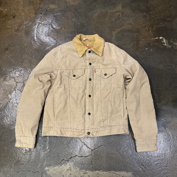 리바이스 코듀로이 쉐르파 트러커 자켓 베이지 L