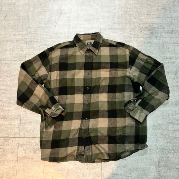 Uniqlo 유니클로 올드스쿨아메카지 혁오풍 사파리셔츠