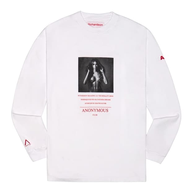리차드슨 x 어나니머스 클럽 A10 도미니크 실버 롱슬리브 화이트