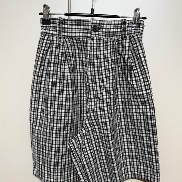 빈티지 체크 반바지