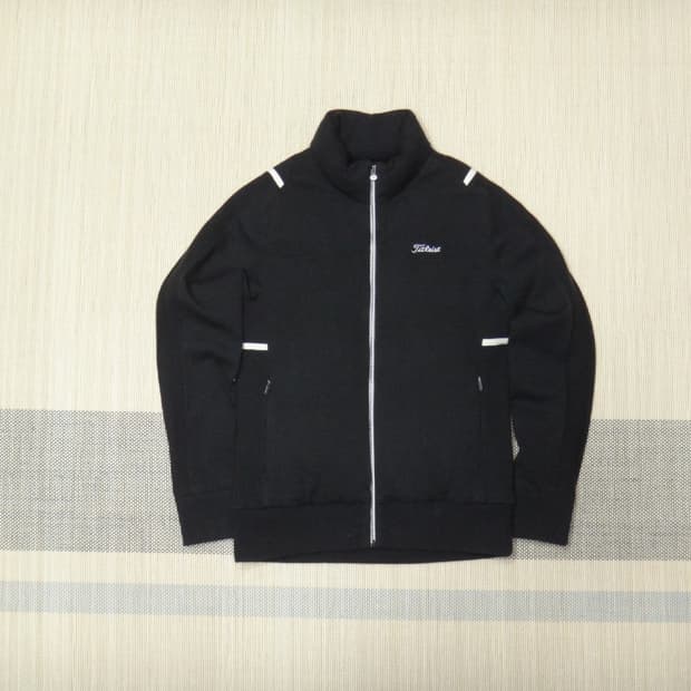 (95size) 타이틀리스트 거위털 니트 패딩 방풍집업