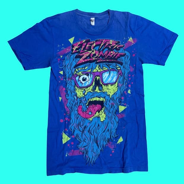 EZ 네온 그래픽 티셔츠