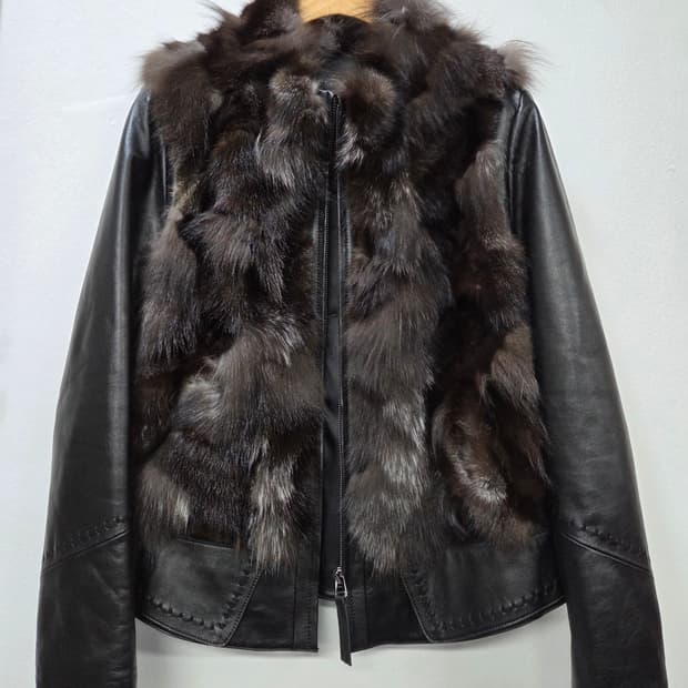 Arte Inter 양가죽 폭스퍼 쟈켓 점퍼 Y2K