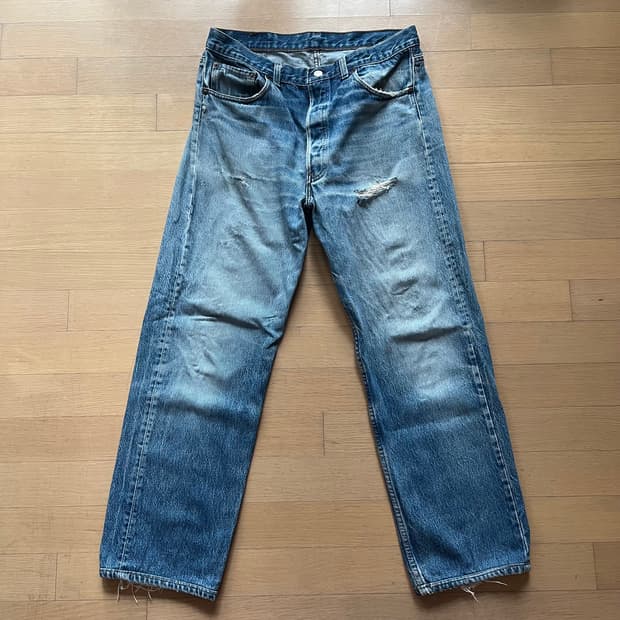 90년대 리바이스 501xx 데님 팬츠 USA 미국제조 36X36 빈티지