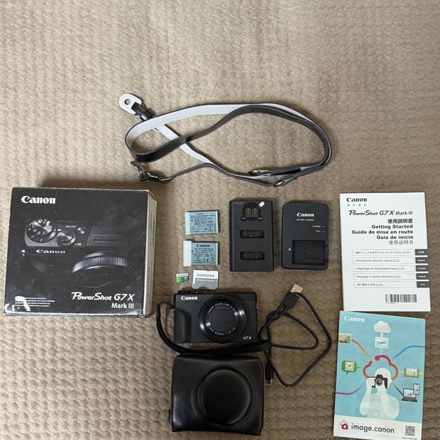 캐논 G7X mark3 풀박스(새상품급)