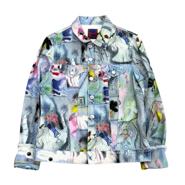 헤븐 그래픽 데님 자켓