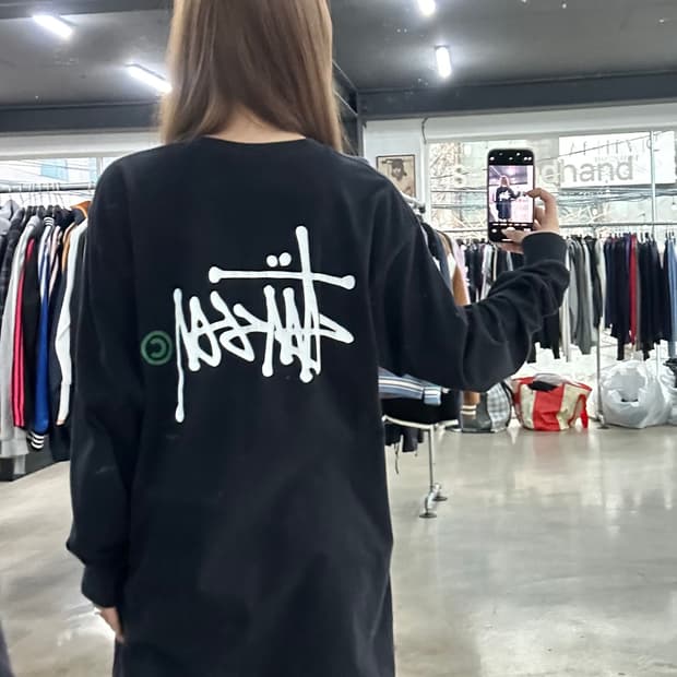 스투시 00s 스탁로고 롱슬리브 긴팔티