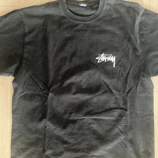 스투시 위더드 플라워 티셔츠 블랙