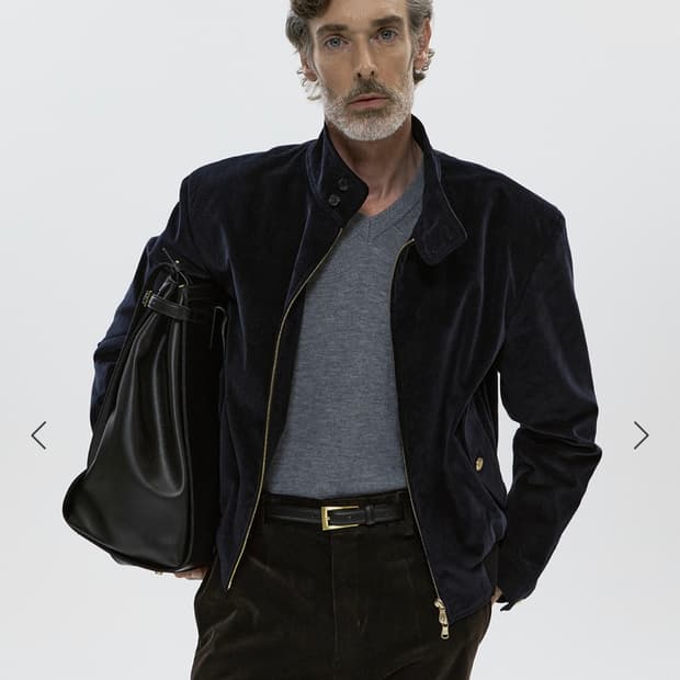 세비지 코듀로이 해링턴 자켓 l 사이즈