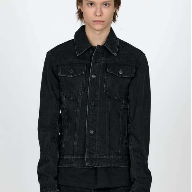 플라스틱프로덕트 트러커 자켓 블랙 L