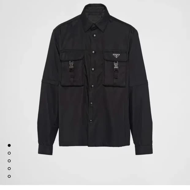 프라다 리나일론 셔츠 자켓 XL