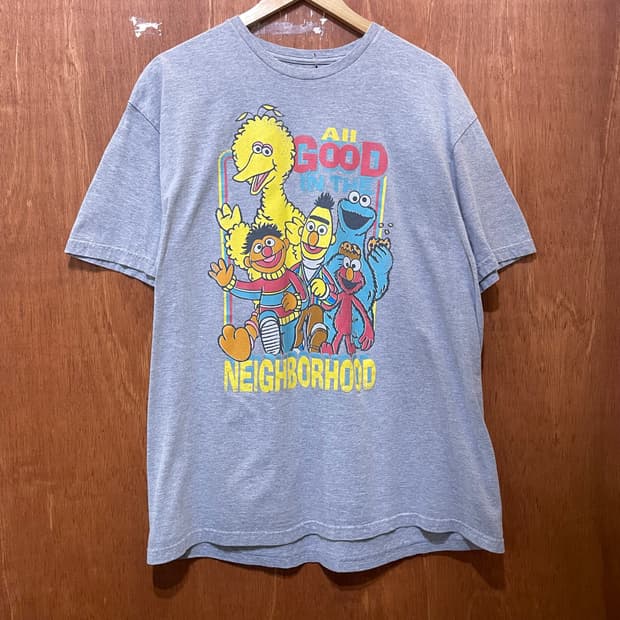 (XL) Sesame street 세서미 스트리트 빈티지 반팔티