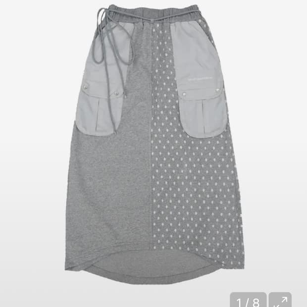 도트 롱스커트 더뮤지엄비지터 DOT MIXED MAXI SKIRT