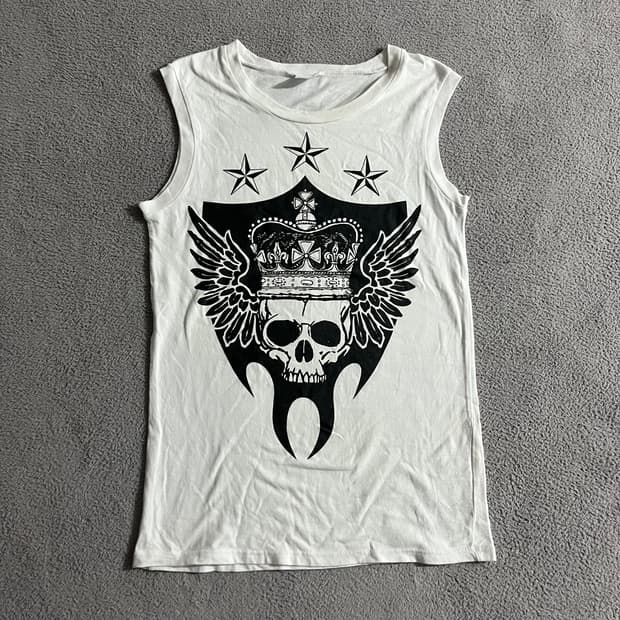 Skull sleeveless