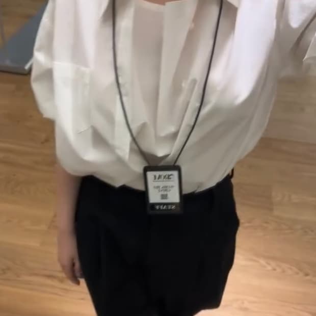 Grove 그로브 스미스 폴드카라셔츠 화이트