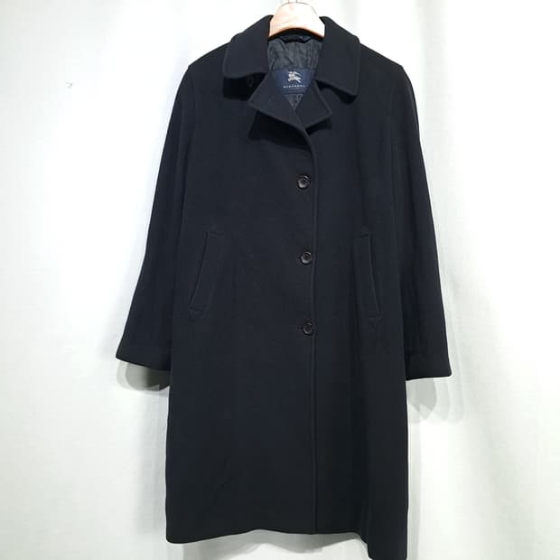 CL228 XL 버버리 00s 이태리판 램스울캐시미어 싱글 네이비 코트