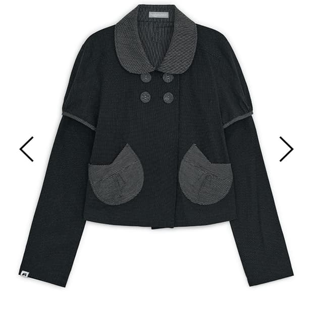 허그유어스킨 디테쳐블 라운드 자켓 블랙