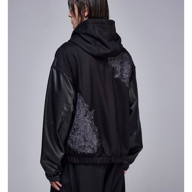 (48)Songzio 송지오옴므 레더 자수후드