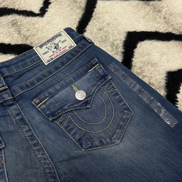 [28]트루릴리전 슬림 스트레이트핏 데님팬츠/스판