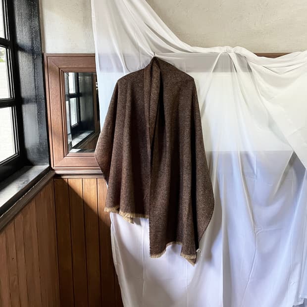 LOWRYS FARM harringbone pattern meffler