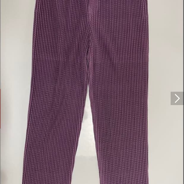 옴므플리세 퍼플 메쉬팬츠