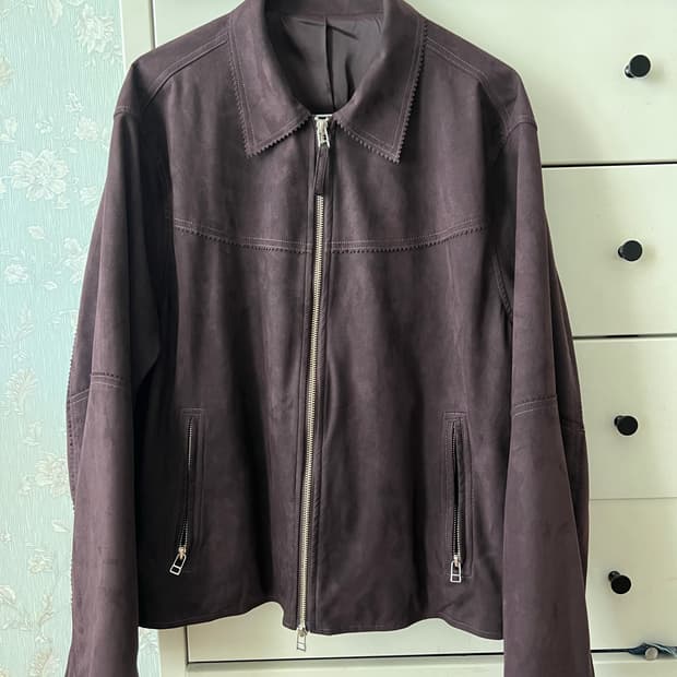 유스 폭스스웨이드 자켓 s