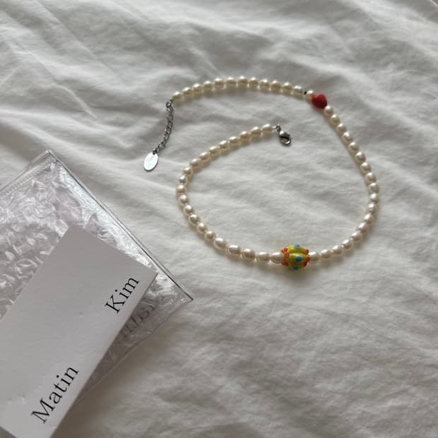 마뗑킴 담수 진주 목걸이 PEARL MIX NECKLACE