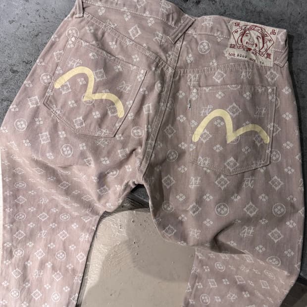 에비수 재팬 다이콕 모노그램 데님팬츠 
