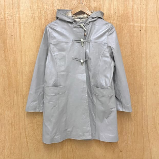 BALMAIN leather duffle coat 발망 레더 더플코트