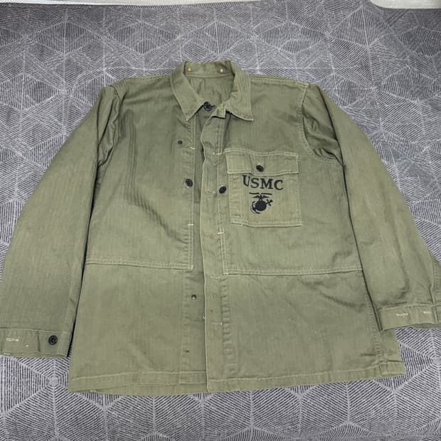WW2 40s USMC P-44 HBT Jacket