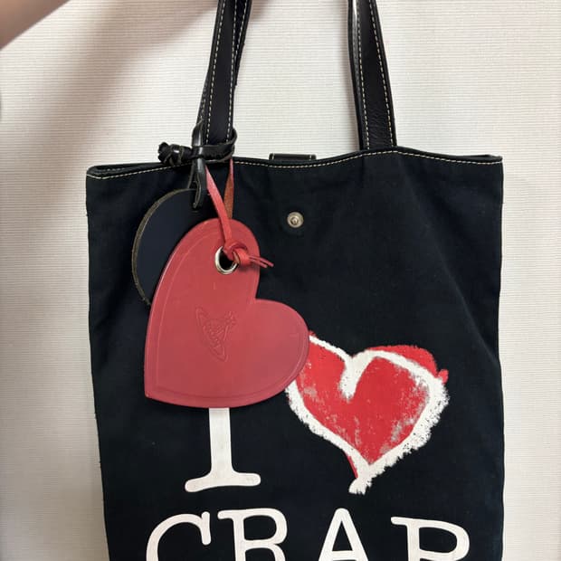 비비안웨스트우드 하트참 토트백