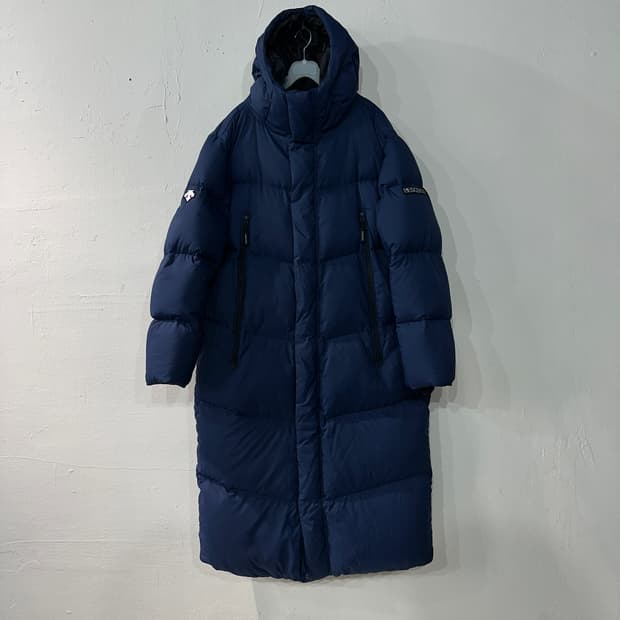 데상트 구스다운 롱패딩 L
