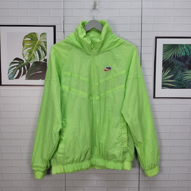 NIKE 나이키 스포츠웨어 헤리티지 원드러너 반집업 아감매쉬 후드 자켓