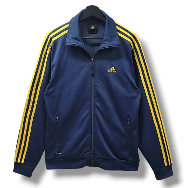 [105] 아디다스 네이비&옐로우라인 퍼포먼스 트랙탑 져지