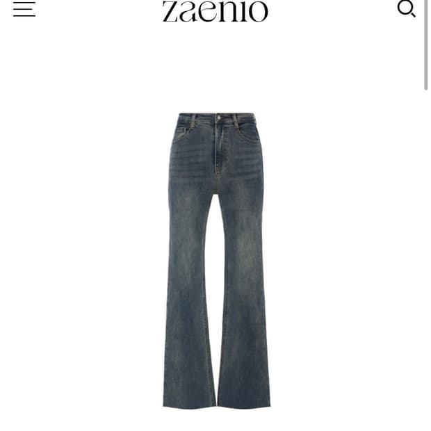 제니오 blue gray washing bootscut