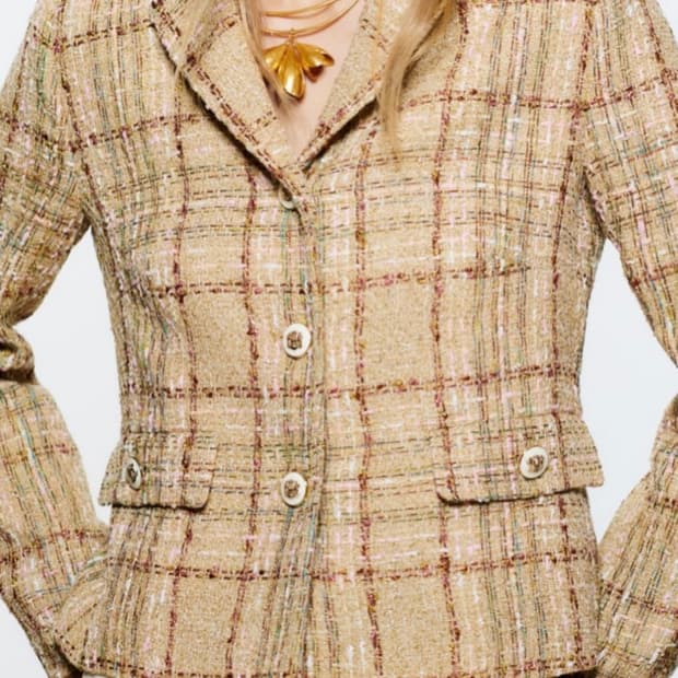 자라 트위드 자켓 블레이저