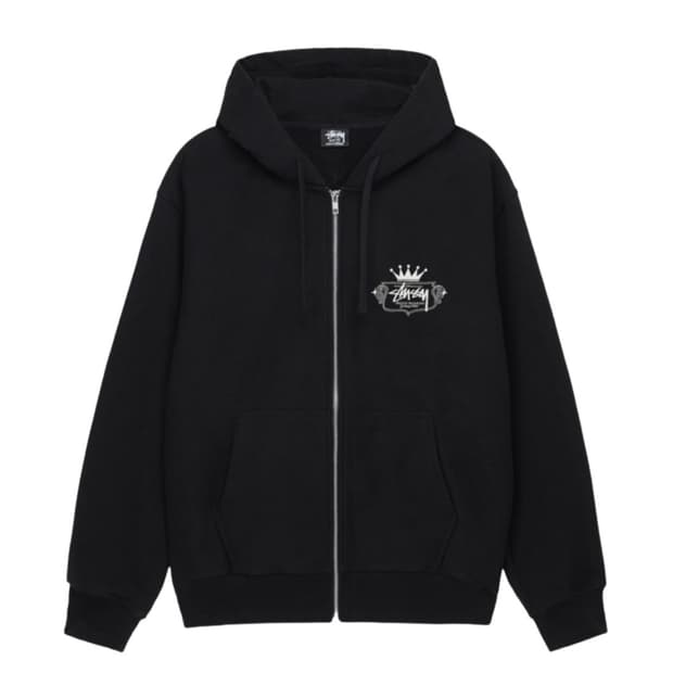 (미개봉) Stussy Built To Last Zip Hoodie 블랙
